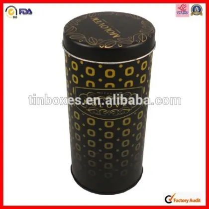 high reputation empty tea round gift tin cans