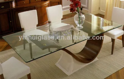 tempered glass round dining table top