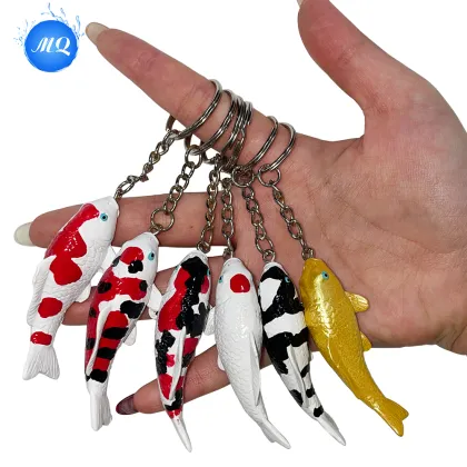 koi fish model keychain
