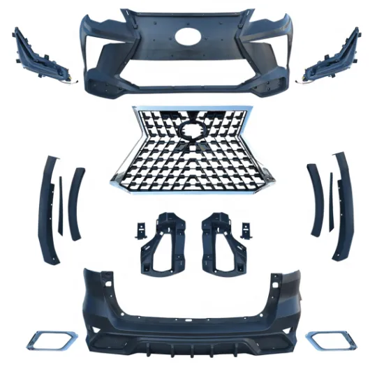 2015-2020 Toyota Fortuner Front Rear Bumper Facelift Kit for 2021 Upgrade