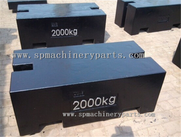 Top sale custom M1 Class 2000kg Iron Cast Crane Test Weights