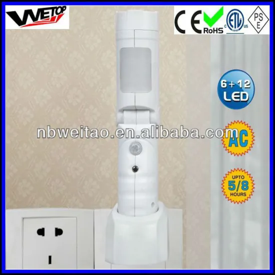 rechargeable multifunction LED energy saving PIR motion sensor light controlled LED light