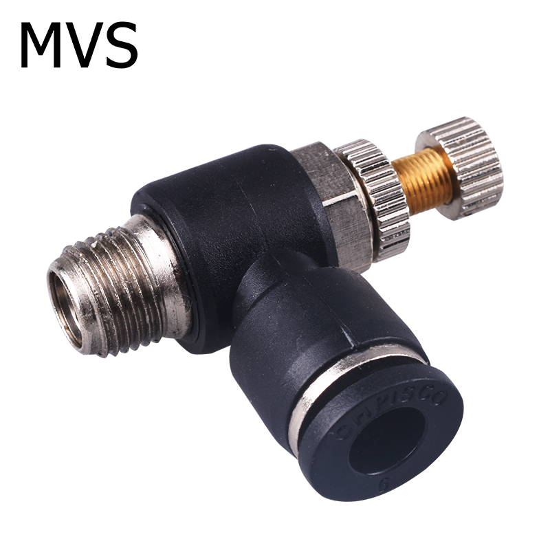 L Type Air Cylinder Throttle Valve and Pneumatic Fittings - Quick Couplers and Small Valves
