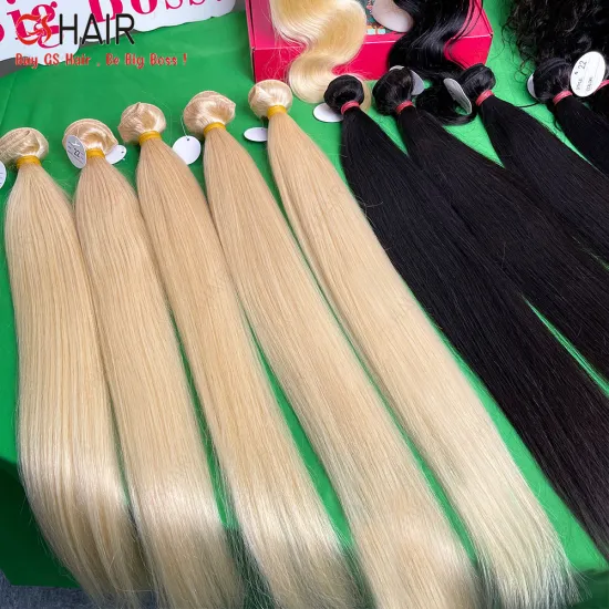 GS Best Selling Blonde Indian 613 Remy Temple Hair Bundle