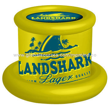 Inflatable Cooler/PVC Ice Bucket with Cup, Various Designs and Sizes Available