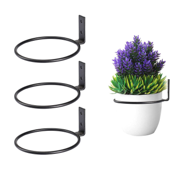 Hot Sale Folded Metal Wall Plant Pot Holder - Flower Pot Holder for Garden Decoration