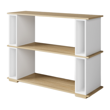 Mesa de consola de pasillo blanco moderno con almacenamiento para sala de estar y entrada