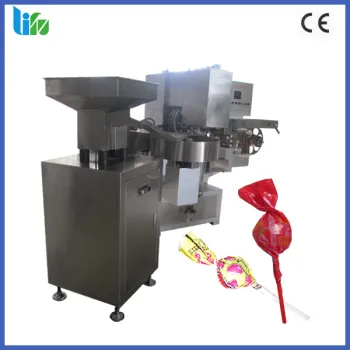 Double twist type lollipop packing twist machine