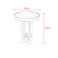 European-style originality black glass side table