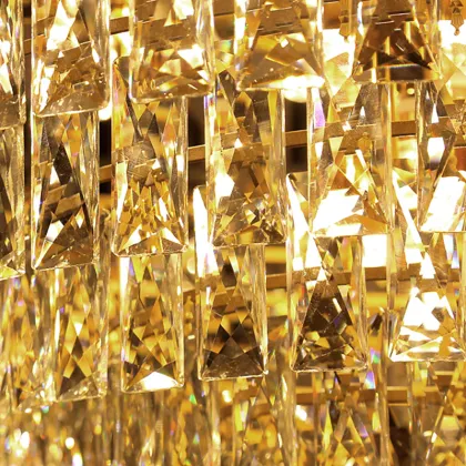 Hong Kong Style Light Luxury Chandelier Crystal Lamp