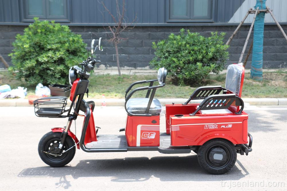 Yaşlı eğlence için üç tekerlekli elektrik üç tekerlekli bisiklet
