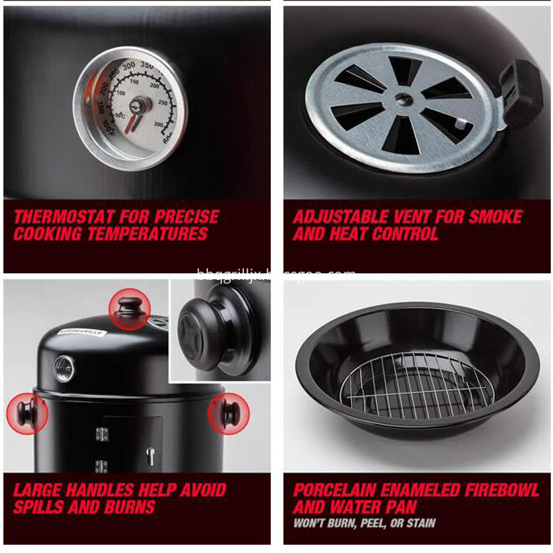 3 In 1 Smoker Grill Detailed Part