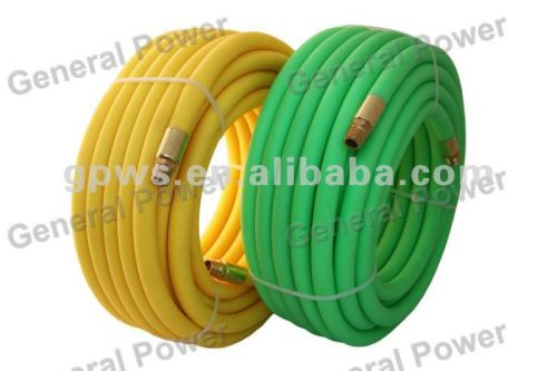 Rubber & PVC Hybrid Air Hose, Yellow Flexible Air Hose 3/8"