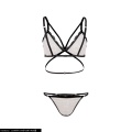 Bikini triangolo in pizzo personalizzato set 2 pezzi perizoma