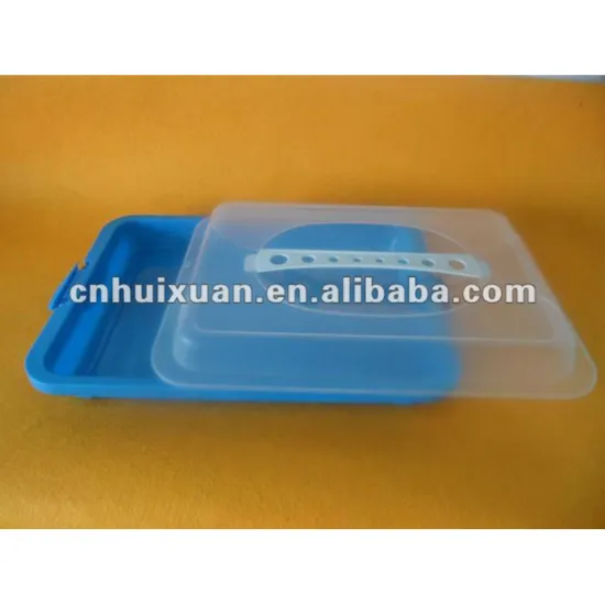 clear rectangle plastic cheese keeper