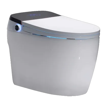 Automatic flush with cover closing smart toilet