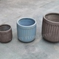 Tambahan Besar Grey Grey Plant Pots