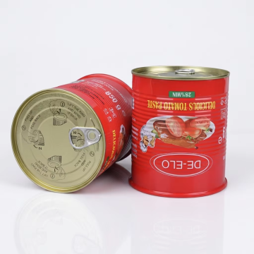 Round Tin Sauce Cans with Easy Open Lids
