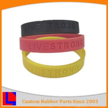 custom-made colorful with high quality wrist rubber band