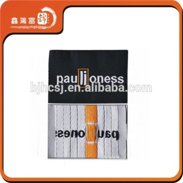 Low price custom woven damask clothing label