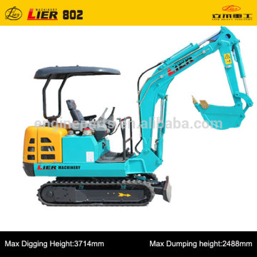 تصنيع Lier -802 2.2 طن حفارة الزاحف المصغرة