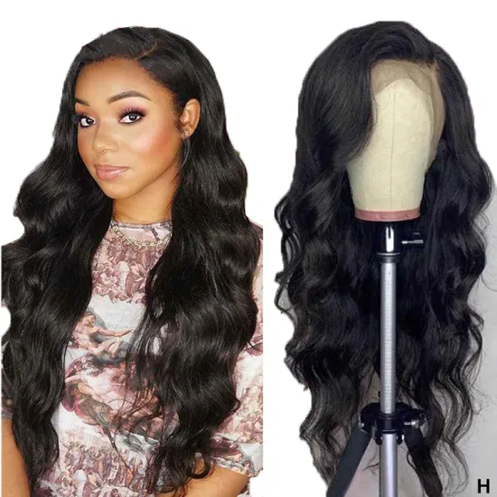 Wholesale Raw Human Hd Curly Hair Half Glueless  Wigs 40 Inch Virgin Cuticle Transparent Lace Front Human Hair Wig