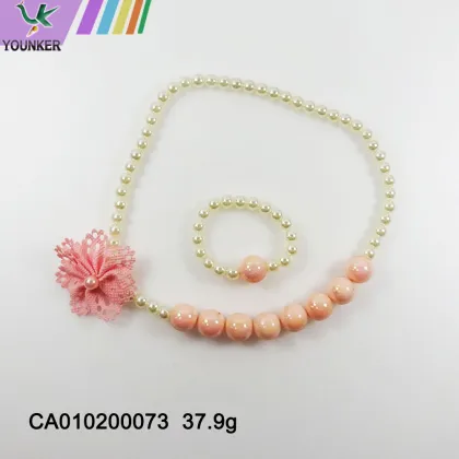 Rainbow candy girl bubble gum necklace