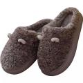 Bear Ears Fuzzy Slippers