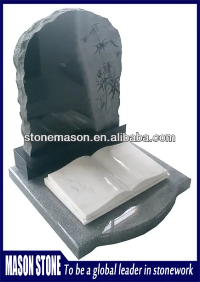 Factory directly colorful open book headstone