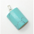 Semi Cylinder Shape Turquoise pendant