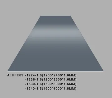 Glossy Iron Grey Aluminum Sheet Plate 1.6mm