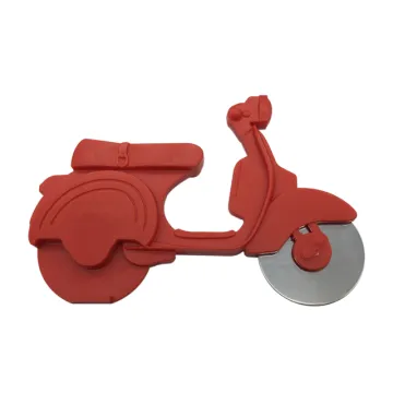 Motorcycle Shape Pizza Cutter Pie Cutter Wheel Slicer