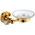 Golden soap holder high class for bathroom