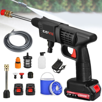 Rondella di auto elettriche da 21 V: ugelli per pistola in schiuma ad alta pressione per auto, piscine e giardini