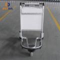 3 wheel aluminum alloy handbrake airport trolley