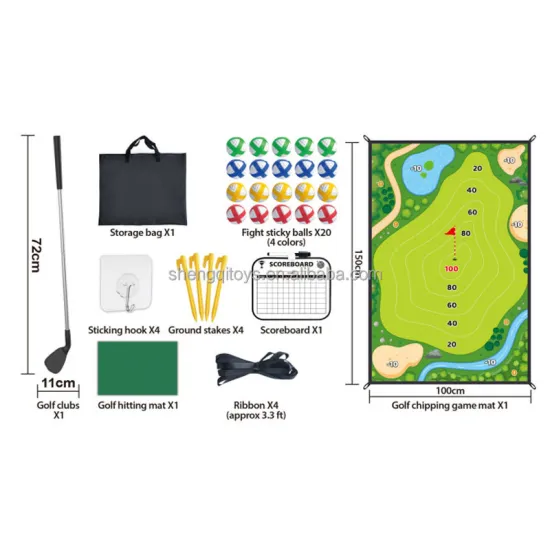 Complete LK Toys Toddler Golf Club Set: Ideal Indoor and Outdoor Entertainment for Kids with Chipping Golf Game Mat and Backyard Play Equipment