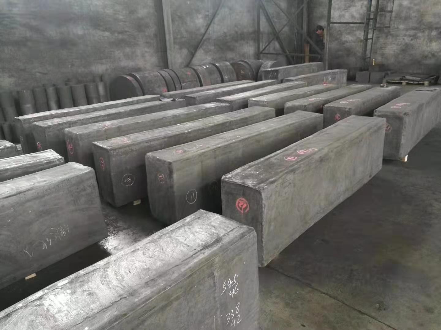 Ukuran ngaropéa High Pure Block Graphite Crucible