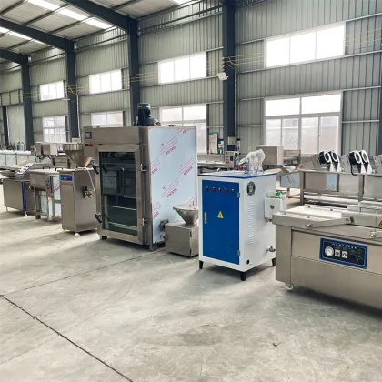 Small Scale Chicken Vegetarian Mortadella Sausage Making Machine