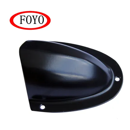 FOYO Marine Hardware Large Black Coated Marine Stainless Steel Midget Wire Vent Cover Clam Shell