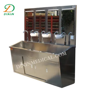 Medical Surgical Sink WIth Pedal For Three Person