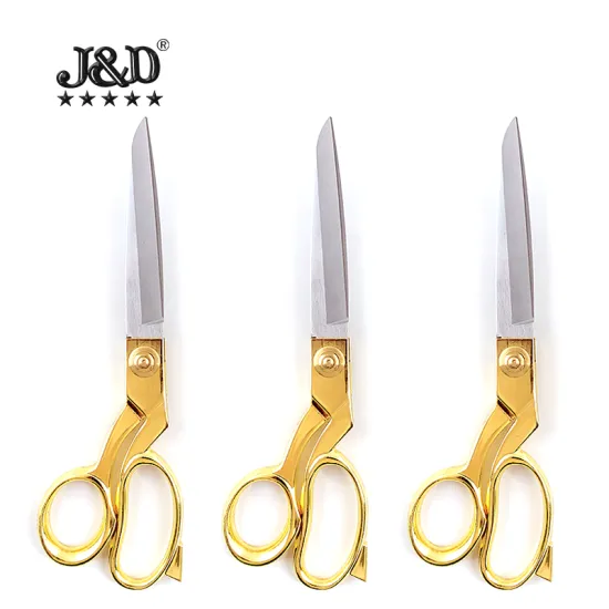 Gilded Handle Tailor Scissors for Wedding Ribbon Cutting and Clothing Tailoring