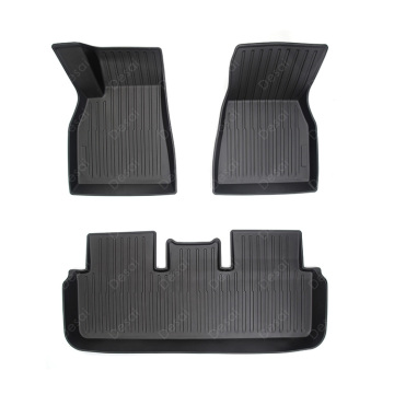 Waterproof TPE Foot Floor Mats for Tesla Model S (2021-2023) - Vacuum-Moulded Interior Accessory