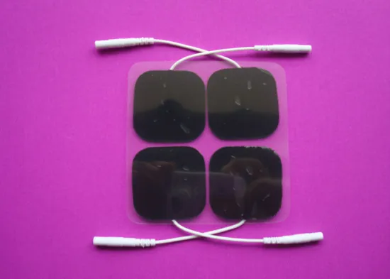 Self Adhesive Electrodes 40mm X 40mm With Pigtail, Gray Square 40*40mm Tens Unit Pads For Health