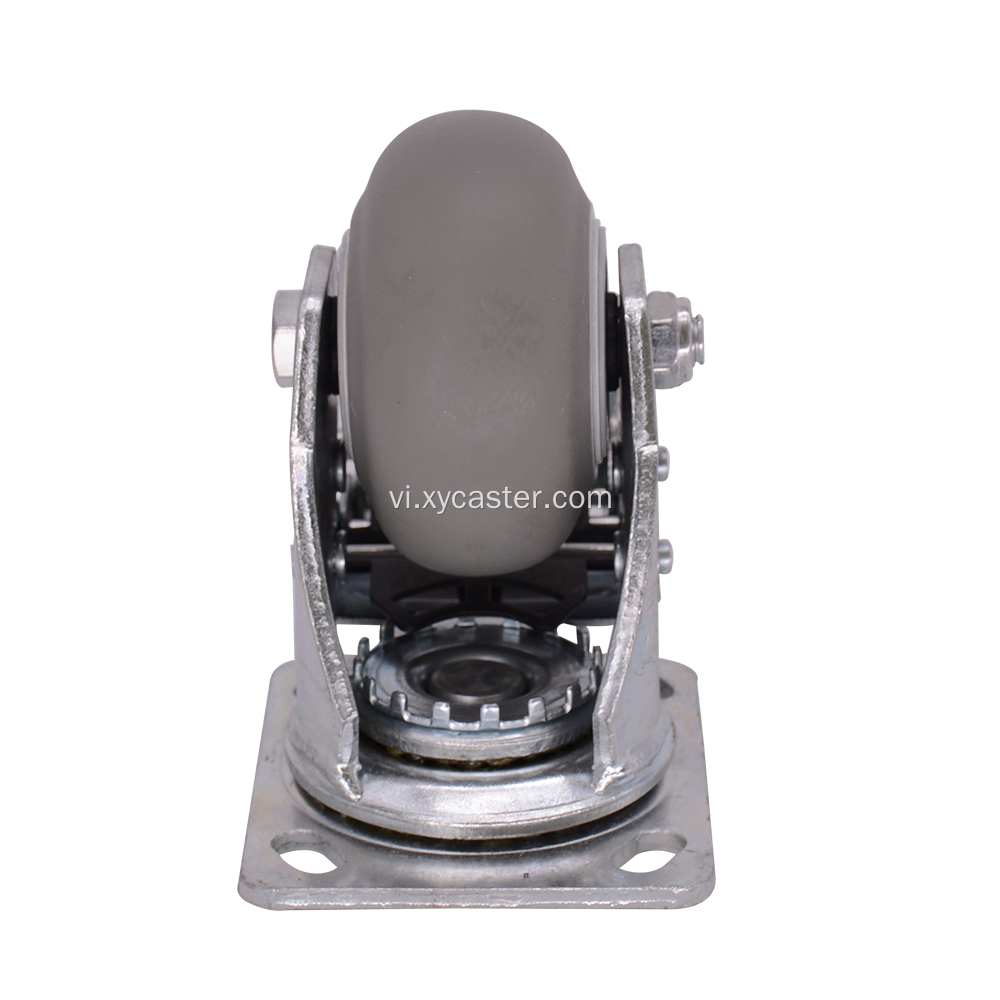 Bánh xe caster TPR 4 inch với phanh