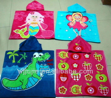 custom print kids knitted poncho