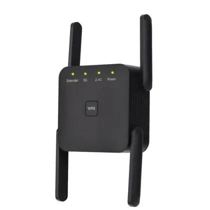 Comfast AC1200 Wireless WiFi Repeater Signal Booster - 2.4Ghz & 5Ghz - 1200Mbps - Black/White