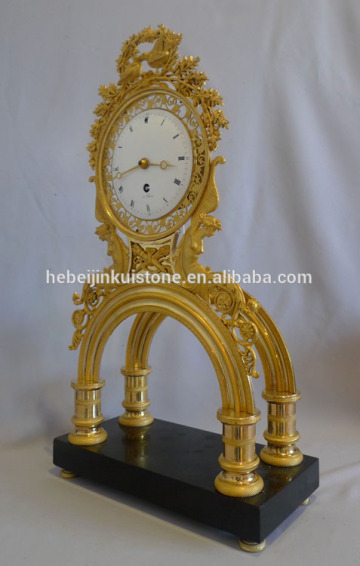 golden baby bronze clock