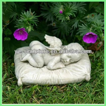 small white marble Baby Angel Sculpture