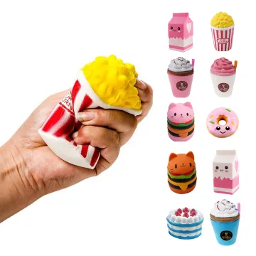 Custom Promo Fashion Slow Rising Jumbo Colorful Cartoon Unicorn Anti-Stress Squishy Toys