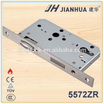5572ZR New products CE mortise lock with roller bolt / fire resistant lock body /lock body for sliding door